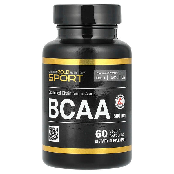 California Gold Nutrition, BCAA, 500 mg, 60 Veggie Capsules