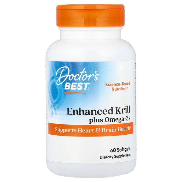 Doctor's Best, Enhanced Krill Plus Omega3s , 60 Softgels