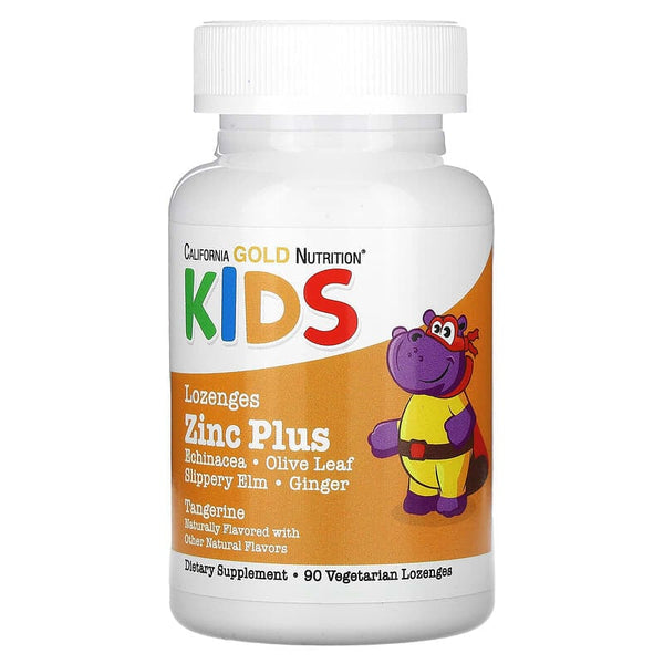 California Gold Nutrition, Zinc Plus Lozenge For Children, 90 Lozenges