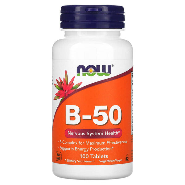 NOW Foods, B-50, 100 Tablets