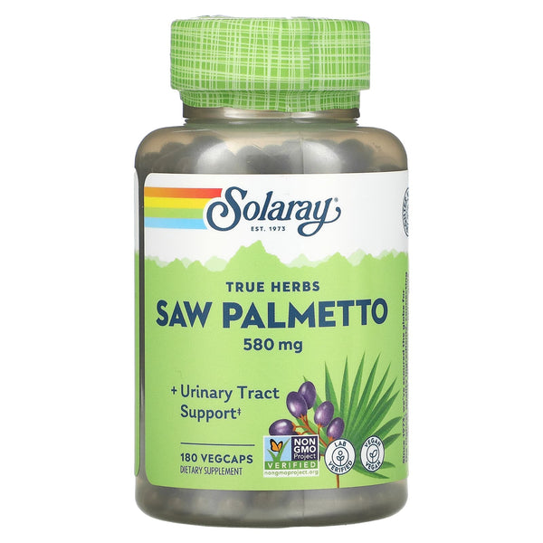 Solaray, Saw Palmetto, 580 mg, 180 VegCaps