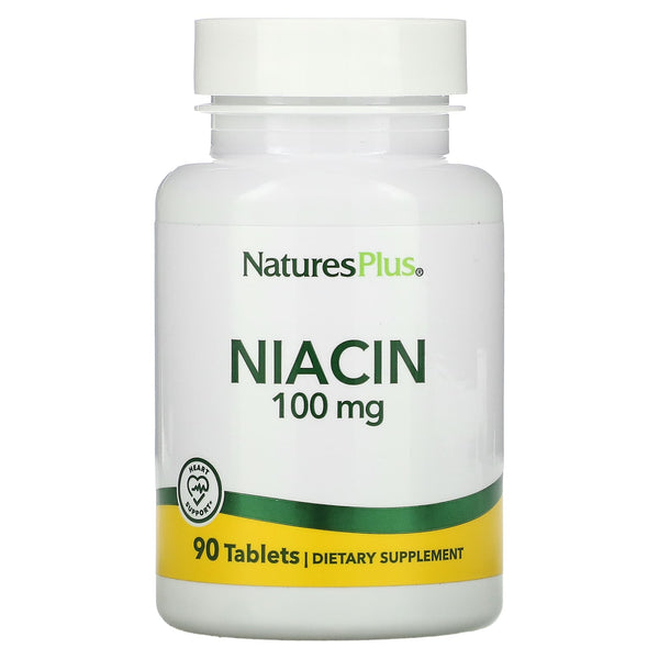 NaturesPlus, Niacin, 100 mg, 90 Tablets