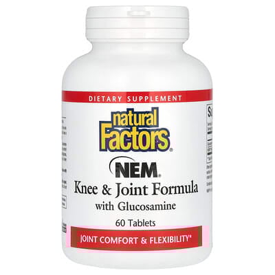 Natural Factors, NEM, Knee & Joint Formula with Glucosamine, 60 Tablets