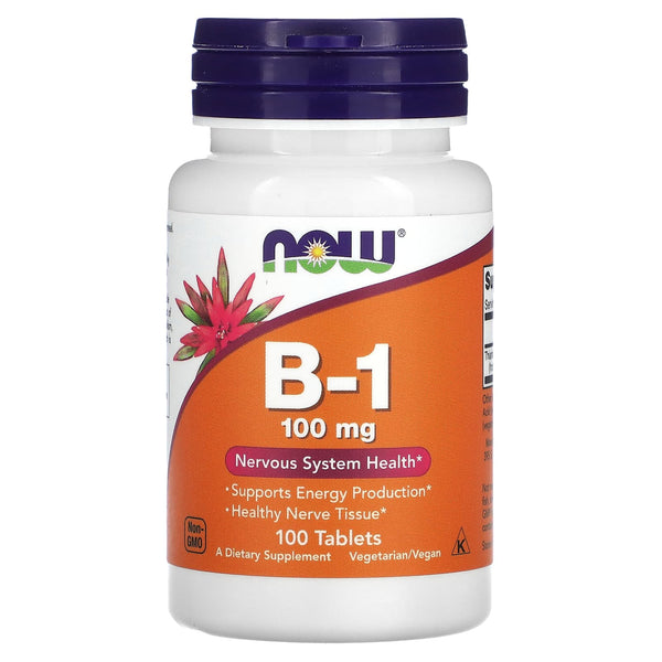 NOW Foods, B-1, 100 mg, 100 Tablets