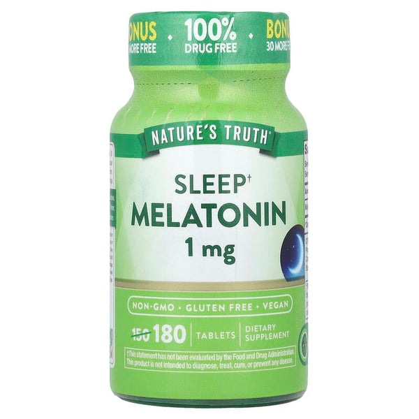 Nature's Truth, Sleep Melatonin, 1 mg, 180 Tablets