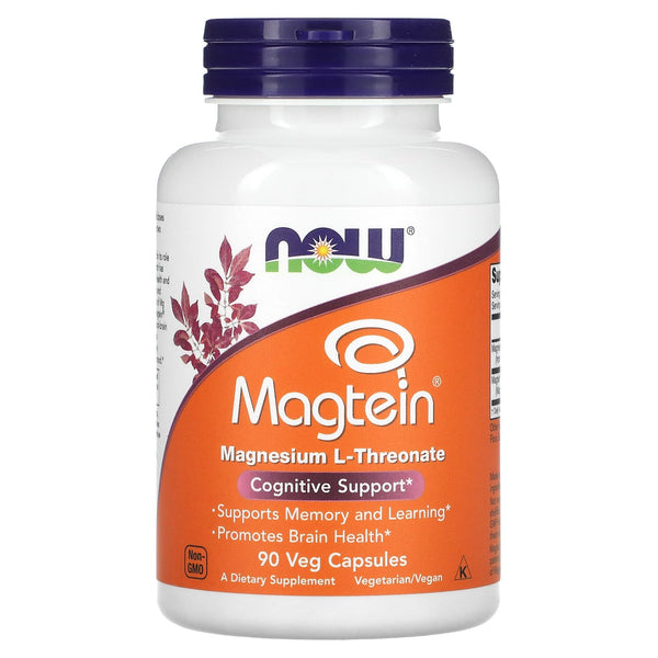 NOW Foods, Magtein, Magnesium L-Threonate, 90 Veg Capsules