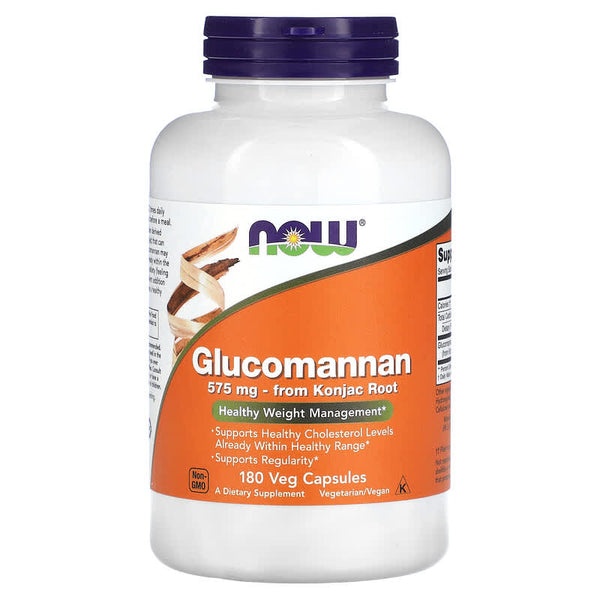 NOW Foods, Glucomannan, 1,725 mg, 180 Veg Capsules