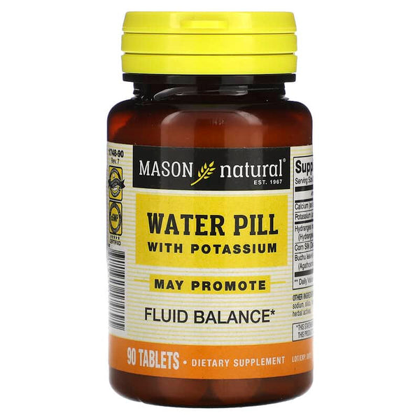 Mason Natural, Water Pill with Potassium, 90 Tablets