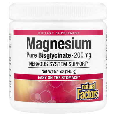 Natural Factors, Magnesium Pure Bisglycinate, 5.1 oz (145 g)