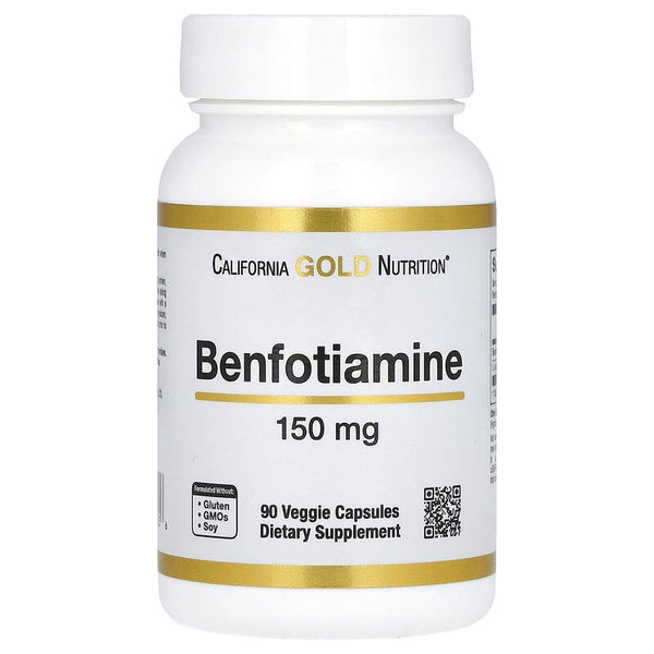 California Gold Nutrition, Benfotiamine, 150 mg, 30 Veggie Capsules