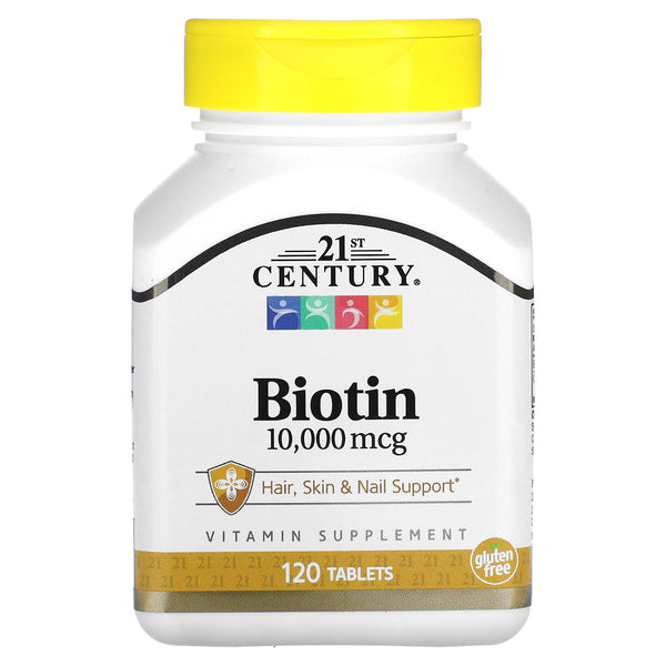 21st Century, Biotin, 10,000 mcg, 120 Tablets