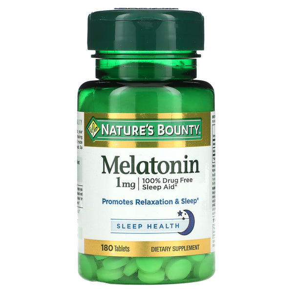 Nature's Bounty, Melatonin, 1 mg, 180 Tablets