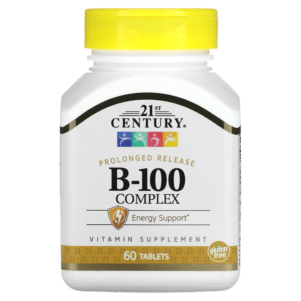 21st Century, B-100 Complex, Prolonged Release, 60 Tablets