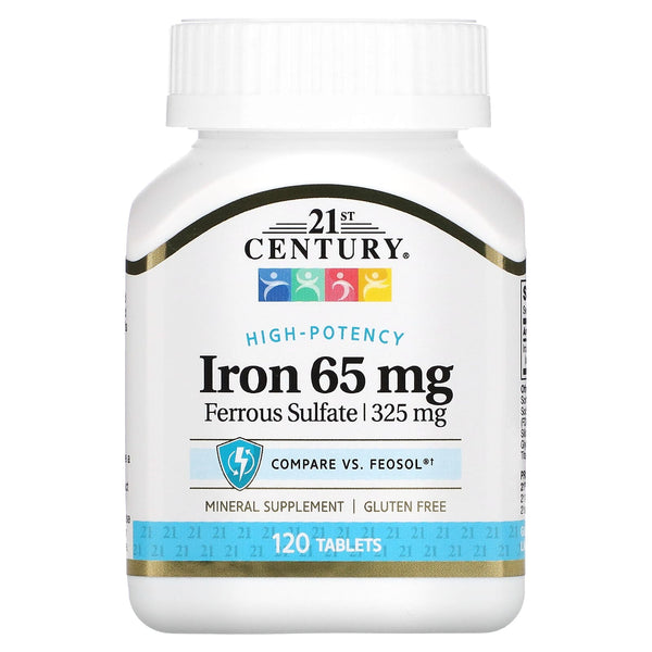 21st Century, Iron, 65 mg, 120 Tablets