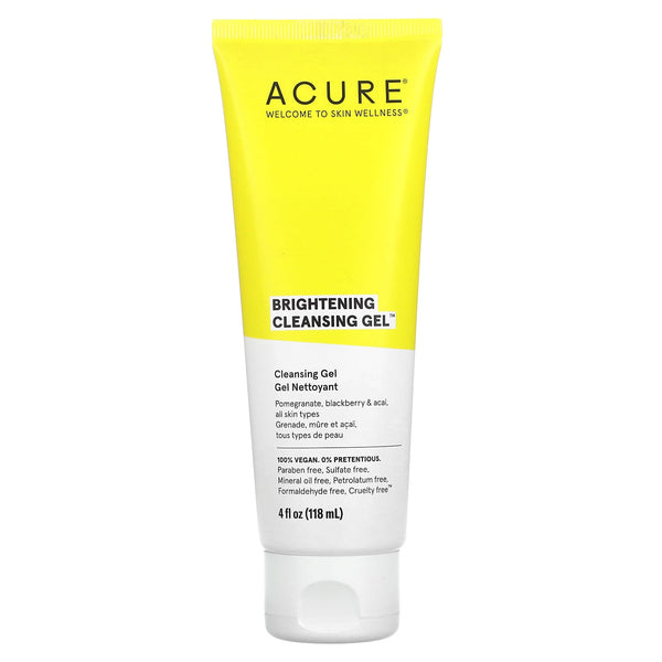 ACURE, Brightening Cleansing Gel, 4 fl oz (118 ml)