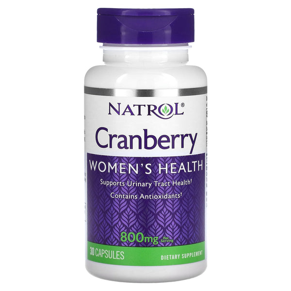 Natrol, Cranberry, 800 mg, 30 Capsules (400 mg per Capsule)