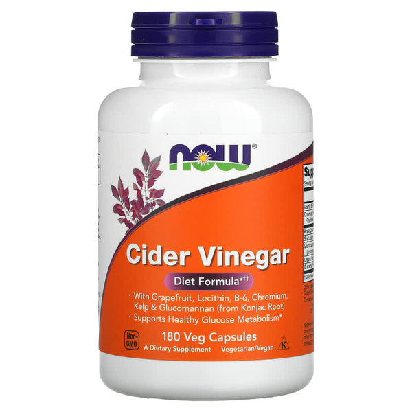 NOW Foods, Cider Vinegar, 180 Veg Capsules