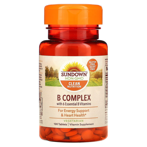 Sundown Naturals, B-Complex, 100 Tablets