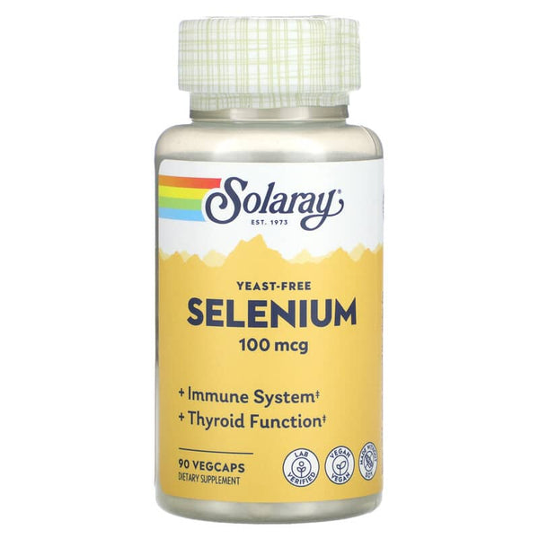 Solaray, Yeast-Free Selenium, 100 mcg, 90 VegCaps