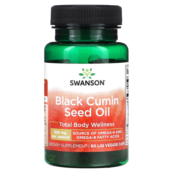 Swanson, Black Cumin Seed Oil, 500 mg, 60 Veggie Caps