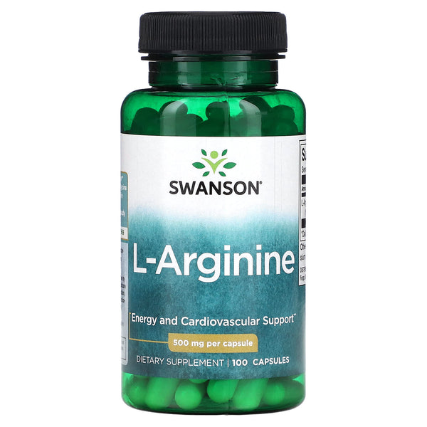 Swanson, L-Arginine, 500 mg, 100 Capsules