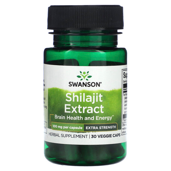 Swanson, Shilajit Extract, 100 mg, 30 Veggie Caps