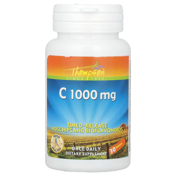 Thompson, Vitamin C, 1,000 mg, 30 Tablets