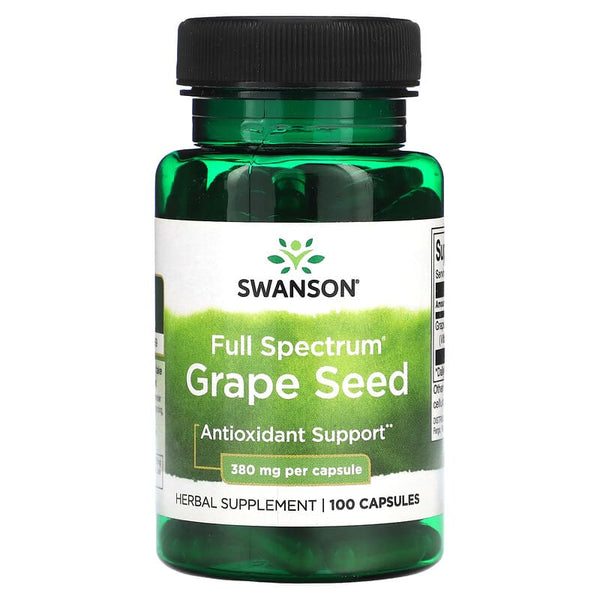 Swanson, Full Spectrum Grape Seed, 380 mg, 100 Capsules