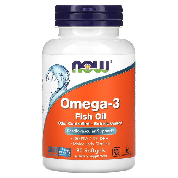 NOW Foods, Omega-3, 1000 mg, 90 Softgels