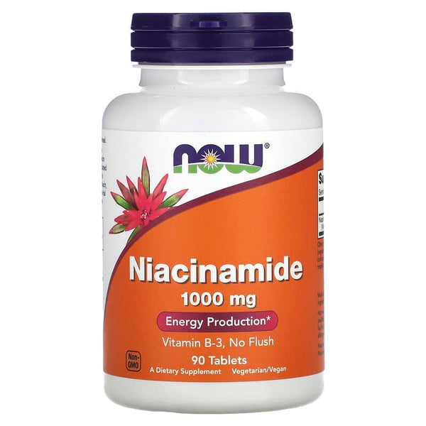 NOW Foods, Niacinamide, 1,000 mg, 90 Tablets