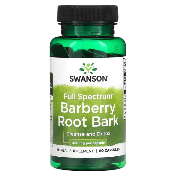 Swanson, berberine, Full Spectrum Barberry Root Bark, 450 mg, 60 Capsules