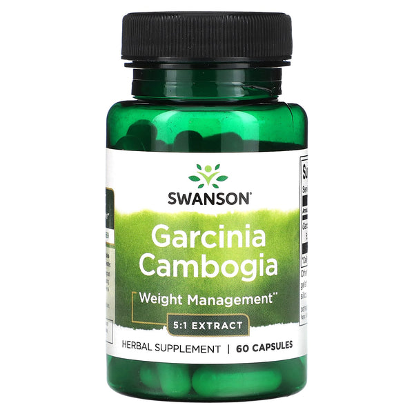 Swanson, Garcinia Cambogia 5:1 Extract, 60 Capsules