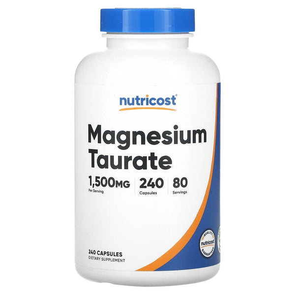 Nutricost, Magnesium Taurate, 1,500 mg , 240 Capsules