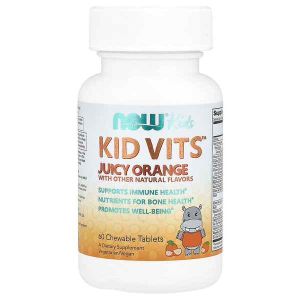 NOW Foods, Kids Multivitamins, Juicy Orange, 60 Chewable Tablets