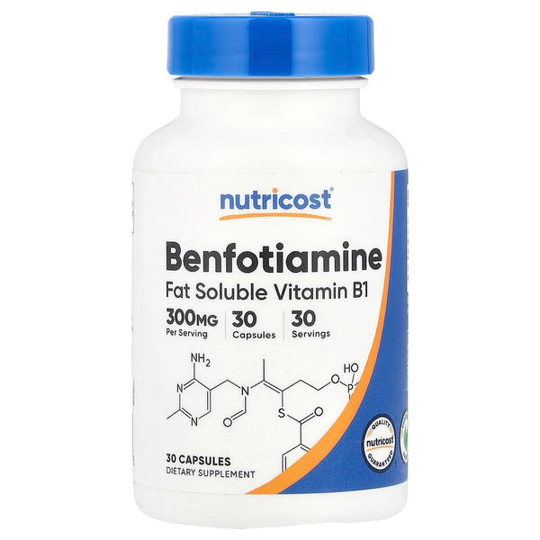 Nutricost, Benfotiamine, 300 mg, 30 Capsules