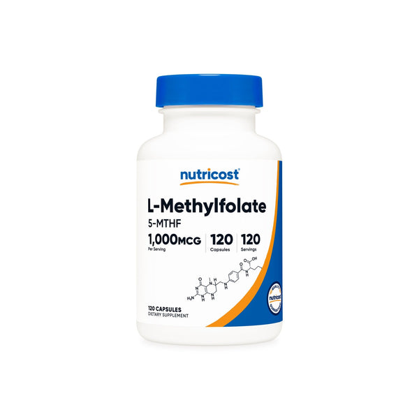 Nutricost, L-Methylfolate, 1000 mcg, 120 Capsules